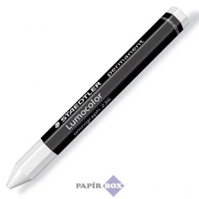  Jelölőkréta, mindenre író, vízálló (omnigraph), STAEDTLER "Lumocolor 236", fehér