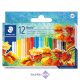 Olajpasztell kréta, STAEDTLER "Noris 241", 12 különböző szín