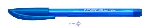 Golyóstoll, 0,3 mm, kupakos, STAEDTLER "Ball 432", kék