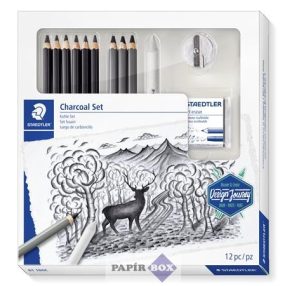   Grafitceruza készlet, hegyezővel, gyurmaradírral, STAEDTLER "Mars Lumograph 100 C"