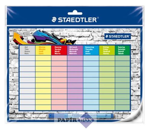 Órarend, törölhető, öntapadós, STAEDTLER "641 SP2"