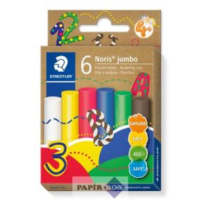   Modellező gyurma készlet, STAEDTLER "Noris® jumbo 842", 6 különböző szín