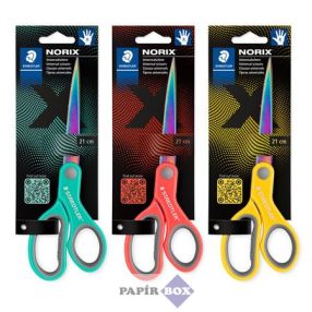   Olló, általános, 21 cm, STAEDTLER "Norix® 965", vegyes színek