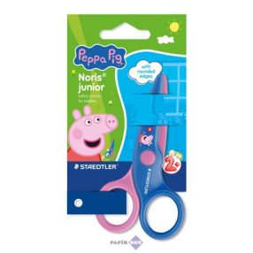  Olló, óvodai, 10 cm, STAEDTLER "Noris® Junior 965", Peppa malac