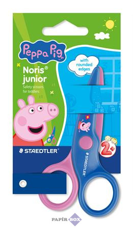 Olló, óvodai, 10 cm, STAEDTLER "Noris® Junior 965", Peppa malac