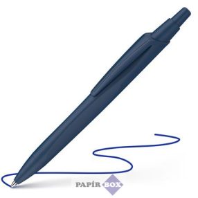   Golyóstoll, 0,5 mm, nyomógombos, sötétkék színű tolltest, SCHNEIDER "Reco", kék