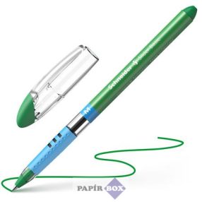   Golyóstoll, 0,5 mm, kupakos, SCHNEIDER "Slider Basic M", zöld