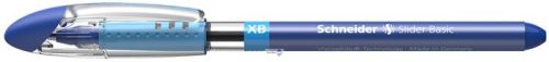 Golyóstoll, 0,7 mm, kupakos, SCHNEIDER "Slider Basic XB", kék