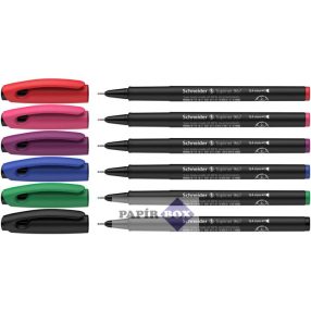   Tűfilc készlet, 0,4 mm, SCHNEIDER "Topliner 967", 6db/klt