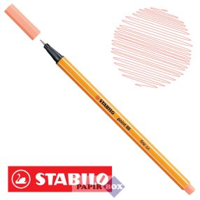   Tűfilc, 0,4 mm, STABILO "Point 88", barack/testszín, 88/26