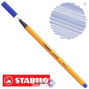 Tűfilc, 0,4 mm, STABILO "Point 88", kék, 88/41