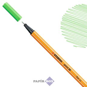  Tűfilc, 0,4 mm, STABILO "Point 88", világoszöld, 88/43