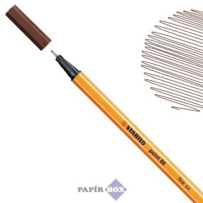 Tűfilc, 0,4 mm, STABILO "Point 88", barna, 88/45