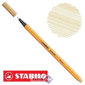   Tűfilc, 0,4 mm, STABILO "Point 88", világos okker, 88/88