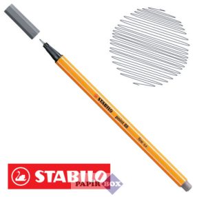   Tűfilc, 0,4 mm, STABILO "Point 88", szürke, 88/96