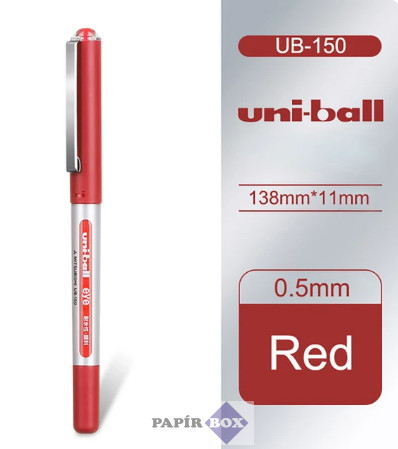 Rollertoll, 0,3 mm, UNI "UB-150 Eye Micro", piros