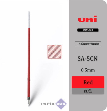 Golyóstollbetét, 0,3 mm, UNI "SA-5CN", piros