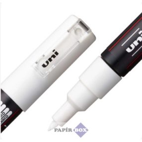 Dekormarker, 0,7-1,0 mm, UNI "Posca PC-1M", fehér