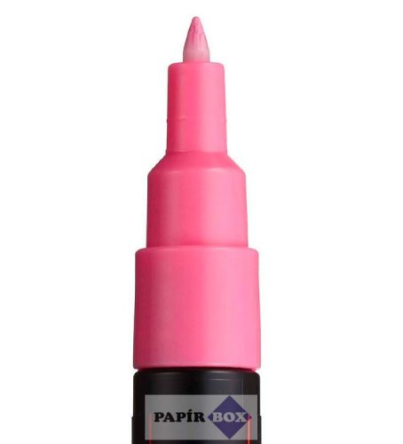 Dekormarker, 0,7-1,0 mm, UNI "Posca PC-1M", rózsaszín