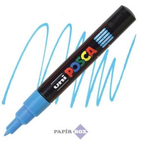   Dekormarker, 0,7-1,0 mm, UNI "Posca PC-1M", világoskék