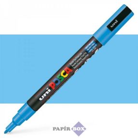   Dekormarker, 0,9-1,3 mm, UNI "Posca PC-3M", égszínkék
