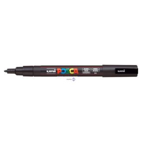 Dekormarker, 0,9-1,3 mm, UNI "Posca PC-3M", fekete