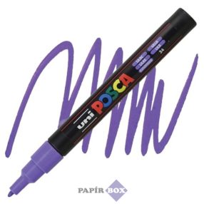   Dekormarker, 0,9-1,3 mm, UNI "Posca PC-3M", halványlila