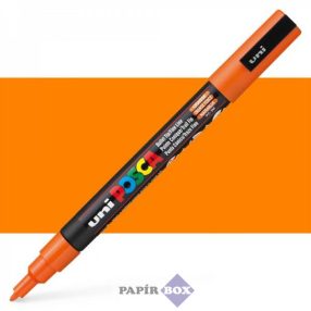   Dekormarker, 0,9-1,3 mm, UNI "Posca PC-3M", narancssárga