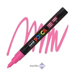   Dekormarker, 0,9-1,3 mm, UNI "Posca PC-3M", rózsaszín