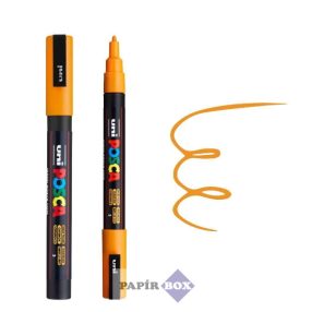   Dekormarker, 0,9-1,3 mm, UNI "Posca PC-3M", ragyogó sárga