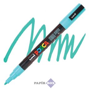   Dekormarker, 0,9-1,3 mm, UNI "Posca PC-3M", tengerzöld