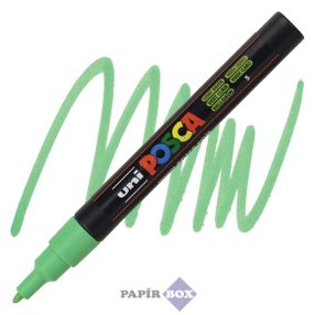   Dekormarker, 0,9-1,3 mm, UNI "Posca PC-3M", világoszöld