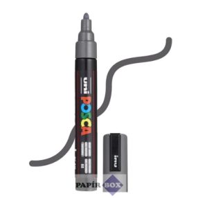   Dekormarker, 1,8-2,5 mm, UNI "Posca PC-5M", mély szürke