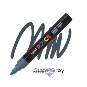   Dekormarker, 1,8-2,5 mm, UNI "Posca PC-5M", palaszürke