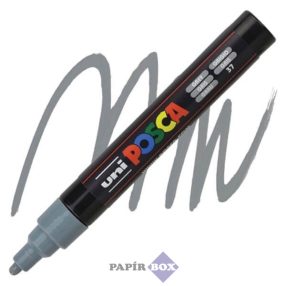   Dekormarker, 1,8-2,5 mm, UNI "Posca PC-5M", szürke