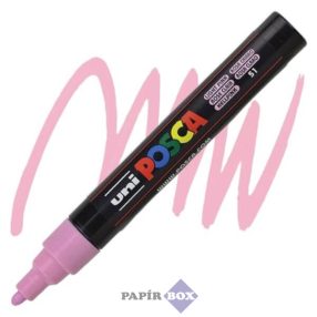   Dekormarker, 1,8-2,5 mm, UNI "Posca PC-5M", világos rózsaszín