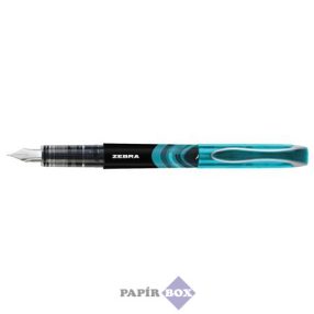   Töltőtoll, 0,6 mm, ZEBRA "Fountain pen", világoskék