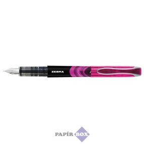Töltőtoll, 0,6 mm, ZEBRA "Fountain pen", pink