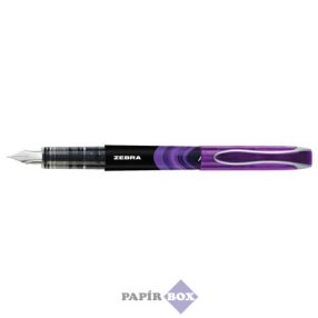 Töltőtoll, 0,6 mm, ZEBRA "Fountain pen", lila