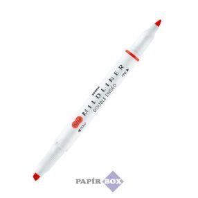   Szövegkiemelő, 1,0/3,5 mm, kétvégű ZEBRA "Mildliner Cool & Refined" piros