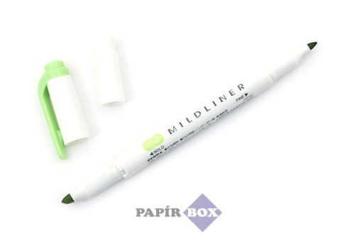 Szövegkiemelő, 1,0/3,5 mm, kétvégű ZEBRA "Mildliner Cool & Refined" zöld