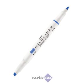   Szövegkiemelő, 1,0/3,5 mm, kétvégű ZEBRA "Mildliner Cool & Refined" kék