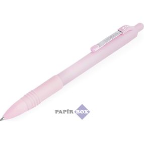   Golyóstoll, 0,27 mm, nyomógombos, rózsaszín tolltest, ZEBRA "Z-Grip Pastel", kék