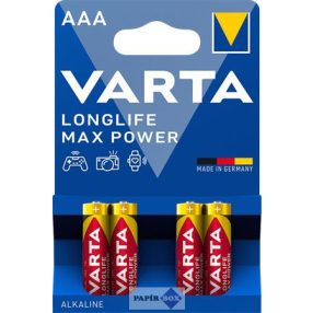 Elem, AAA mikro, 4 db, VARTA "Longlife Max Power"