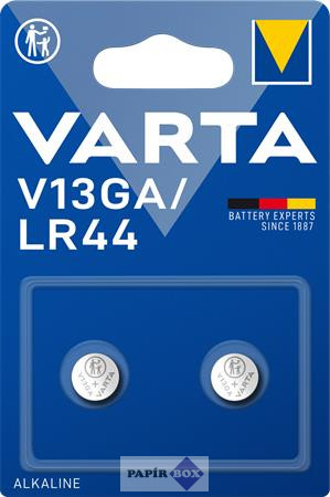 Gombelem, V13GA/LR44/A76, 2 db, VARTA