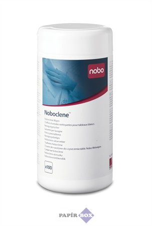 Nedves tisztítókendő, hengerben,100 db, NOBO "Noboclene"