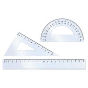 Vonalzók, szögmérők, sablonok