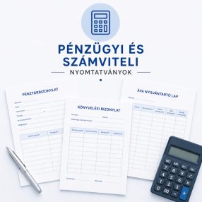 Pénzügyi és számviteli nyomtatványok