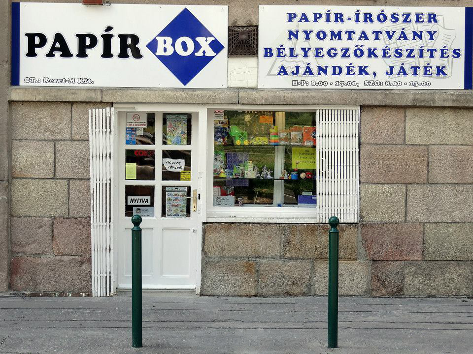Papír Box nyomtatványbolt Budapest